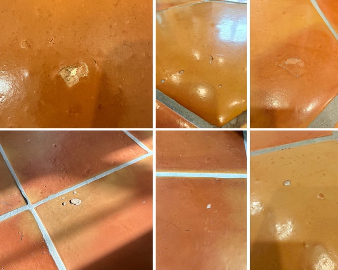 Lime Pops Saltillo Tile Terracotta _ Example and How to Fix